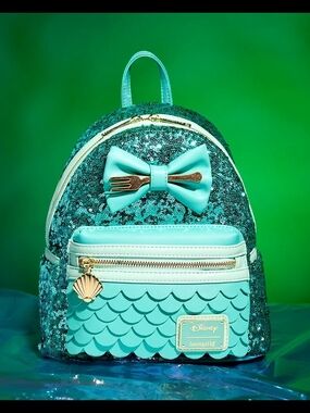 Loungefly The Little Mermaid Sequin Collection Mini Backpack
